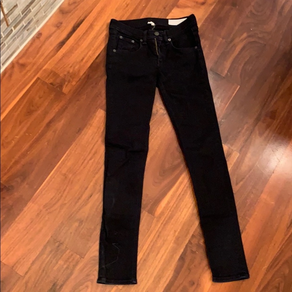 Rag and bone dark blue skinny jeans